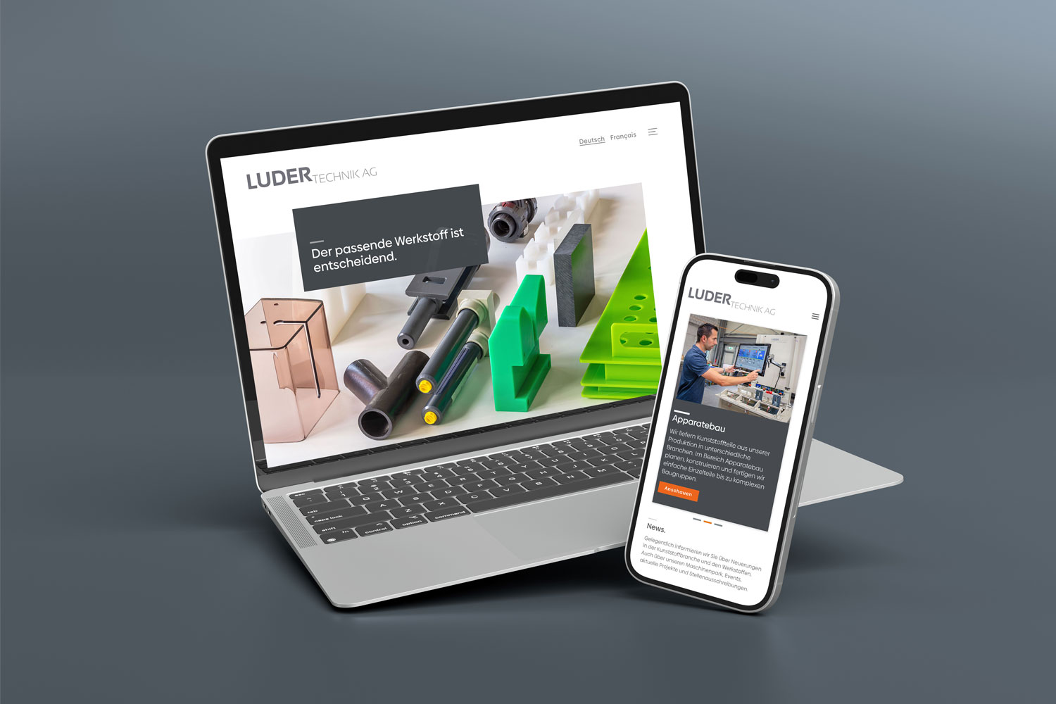 WordPress Agentur Biel: Webdesign für Luder Technik – Anlage- und Apparatebau und Verarbeitung von Kunststoffen